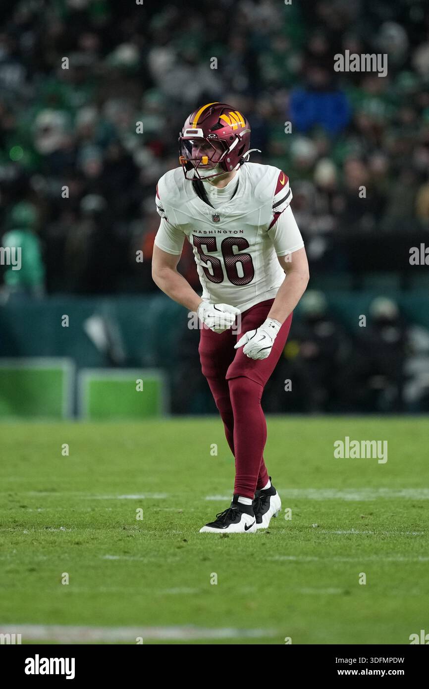 Washington Commanders' Kain Medrano plays during an NFL football game ...