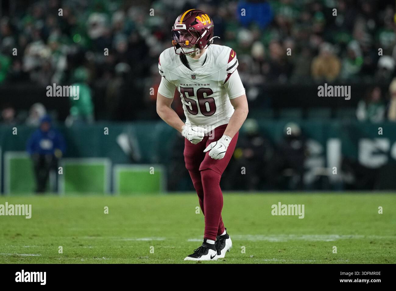 Washington Commanders' Kain Medrano plays during an NFL football game ...