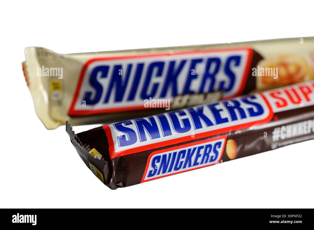 Two Snickers 01.02.2026 Tbilisi, Georgia Comparison shot: limited edition white ...