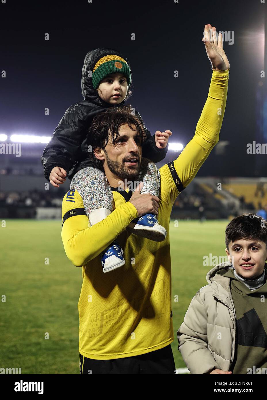 January 13, 2026, Erbil, Kurdistan Region, Iraq: Erbil SC supporters ...
