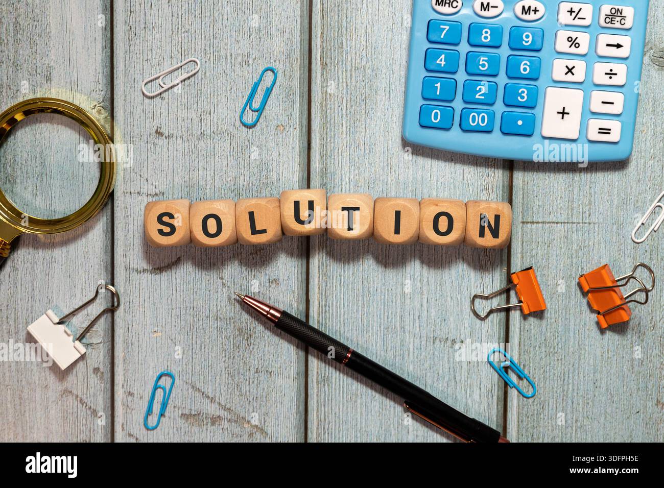 text showing inspiration selling solutions with computer Stock Photo