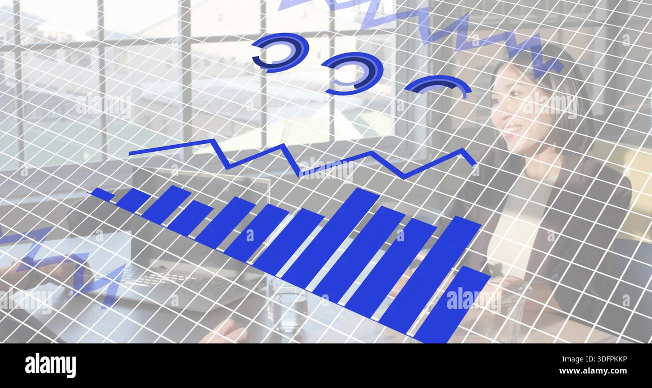 Projecting translucent bar chart hi-res stock photography and images ...
