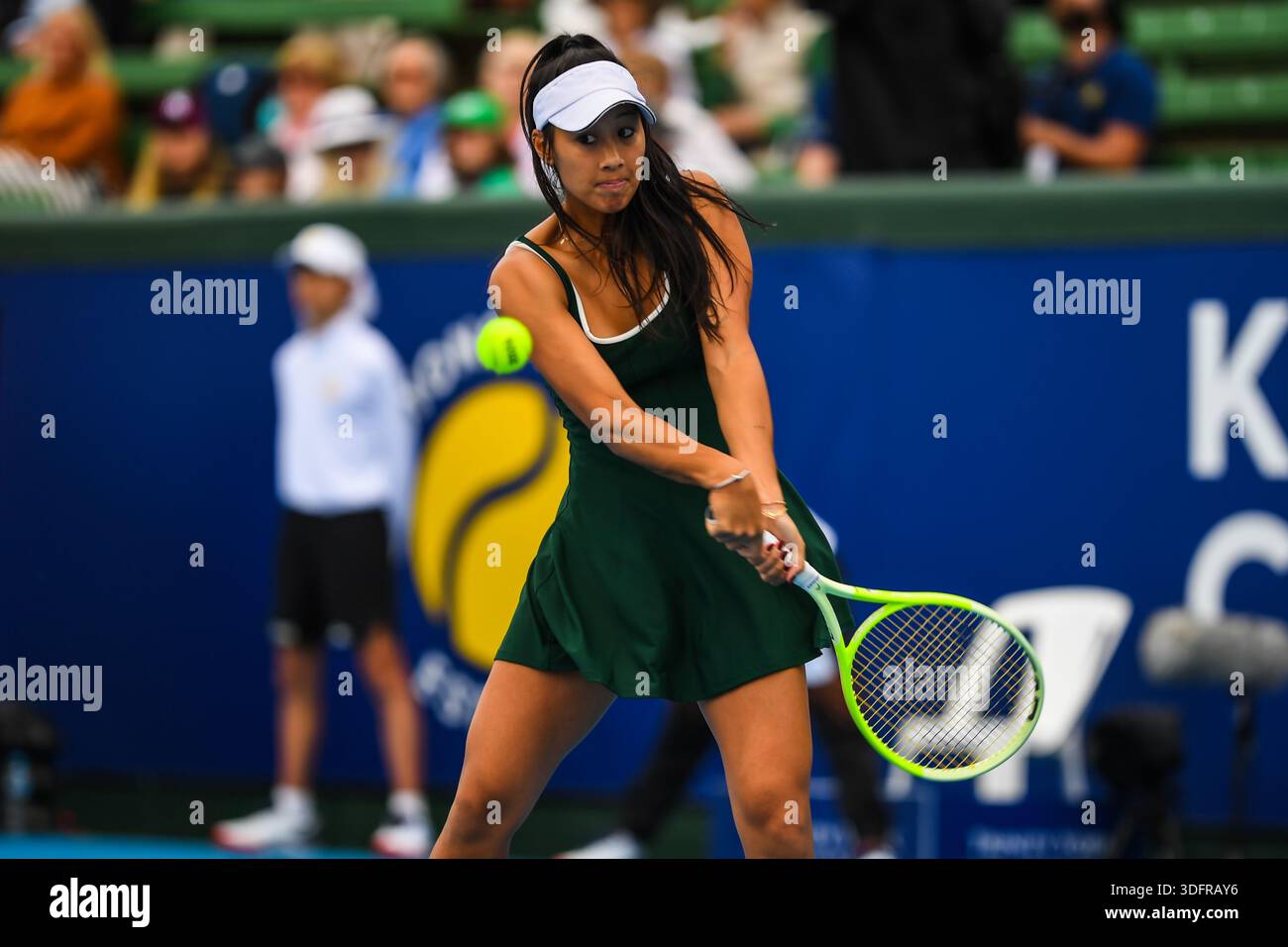 Priscilla Hon Ranking Priscilla Hon (AUS) is seen in action during the tennis match against ...