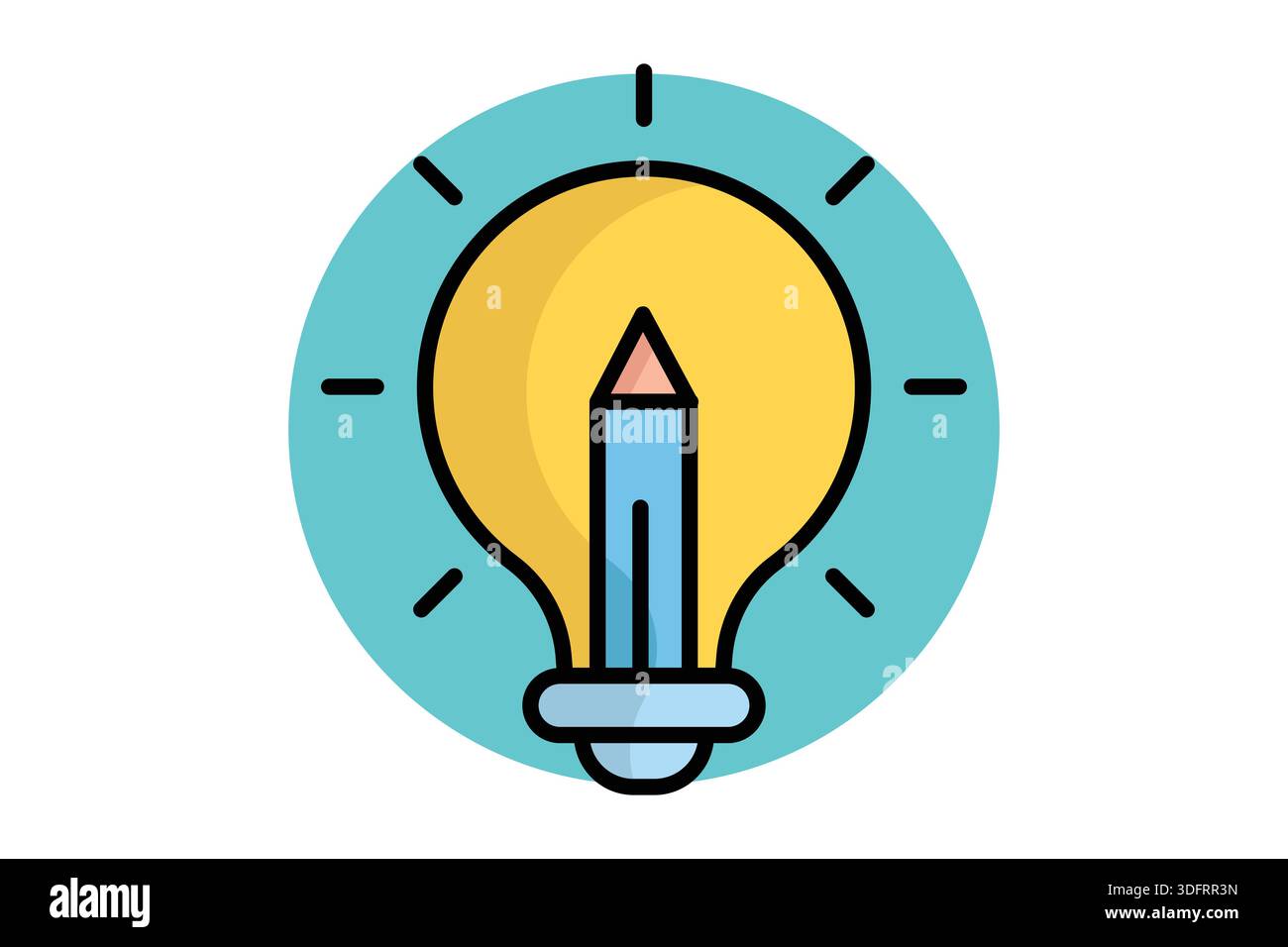 Project icon. colored outline icon style. icon related to creative project. creativity elements vector illustration Stock Vector