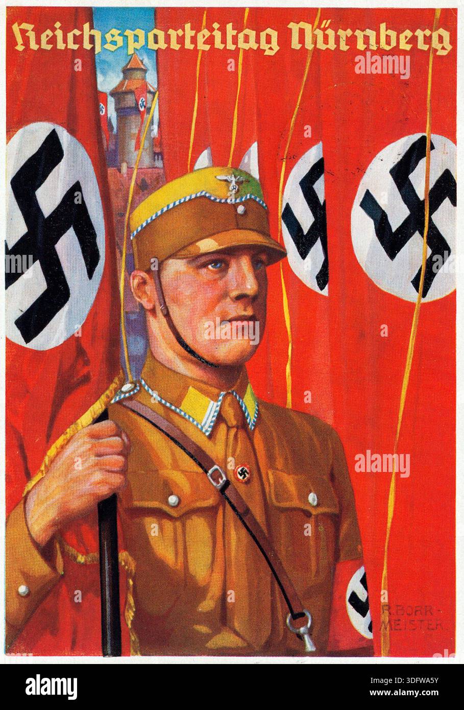 Nazi Background Nazi propaganda poster from the 1930s hi-res stock photography and ...