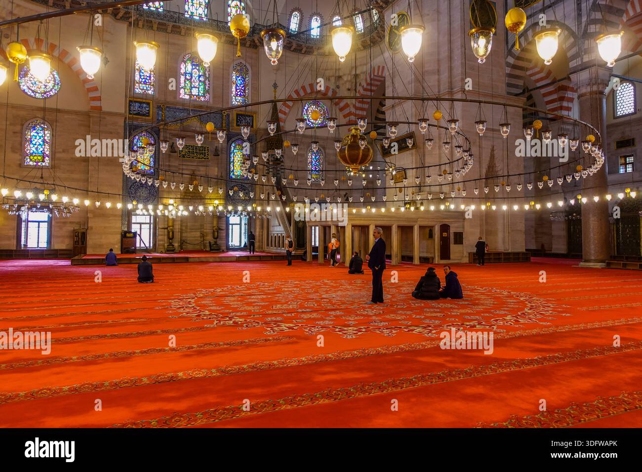 Suleymaniye Mosque in Istanbul, Turkiye - Stock Image