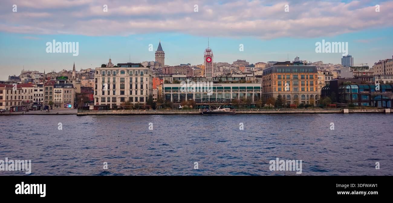 The upscale Peninsula Hotel in Karakoy, Istanbul, Turkey - Stock Image