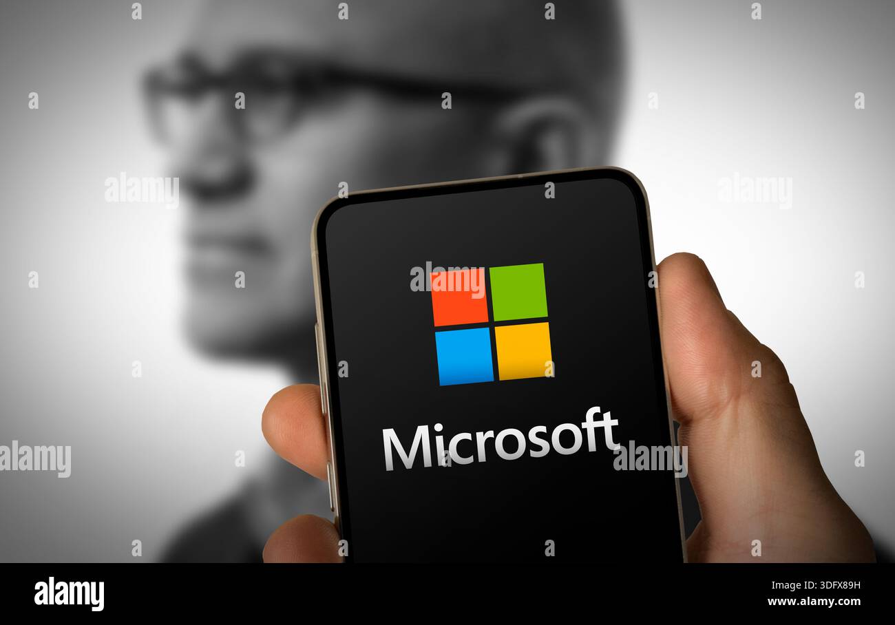 Microsoft company logo Stock Photo