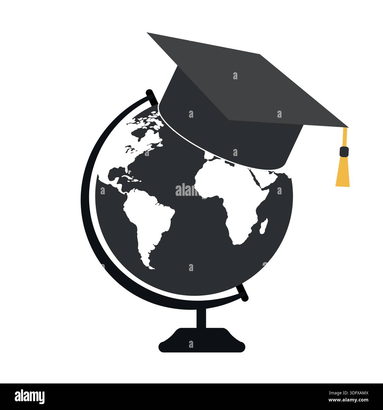 Student graduation cap map hi-res stock photography and images - Alamy