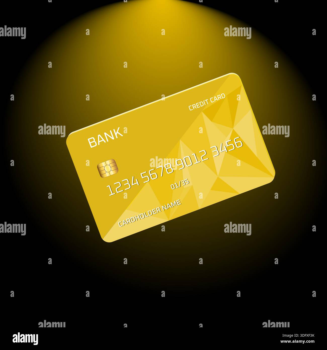Credit card chip golden Stock Vector Images - Alamy