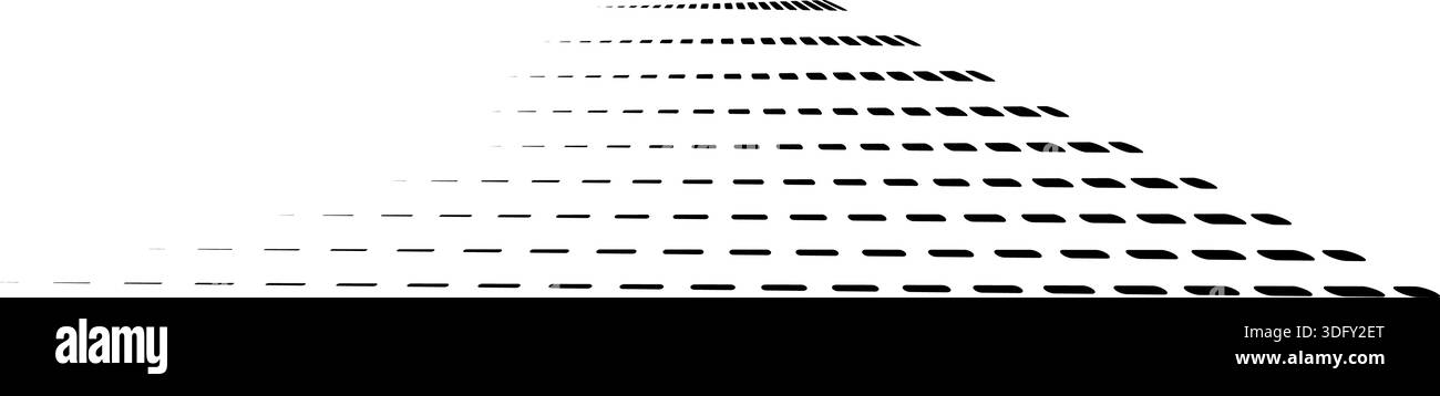 Parallel dashed lines arranged sharply for a bold and angular ...