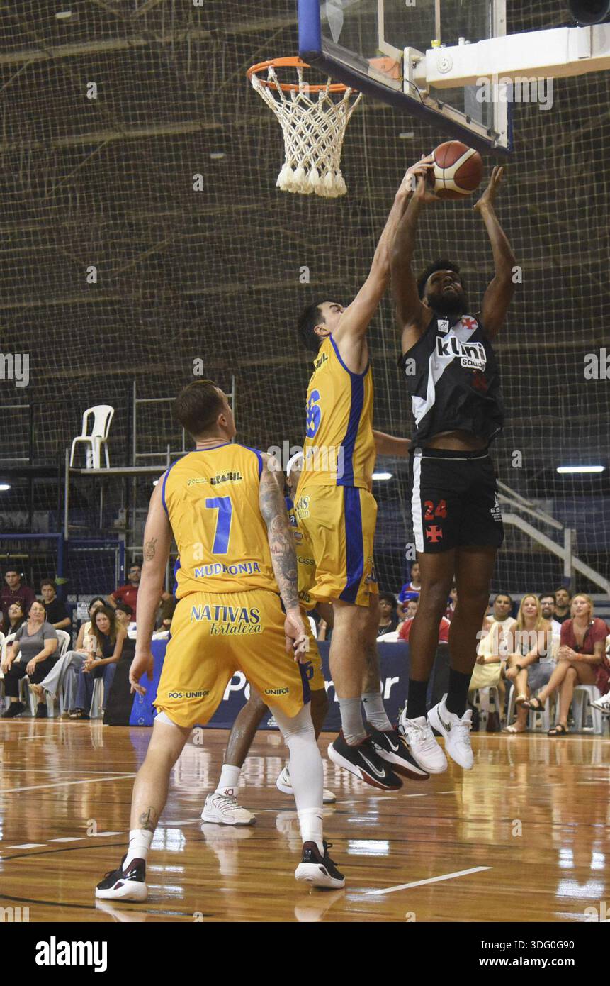 Action during the Novo Basquete Brasil NBB game between Fortaleza vs ...