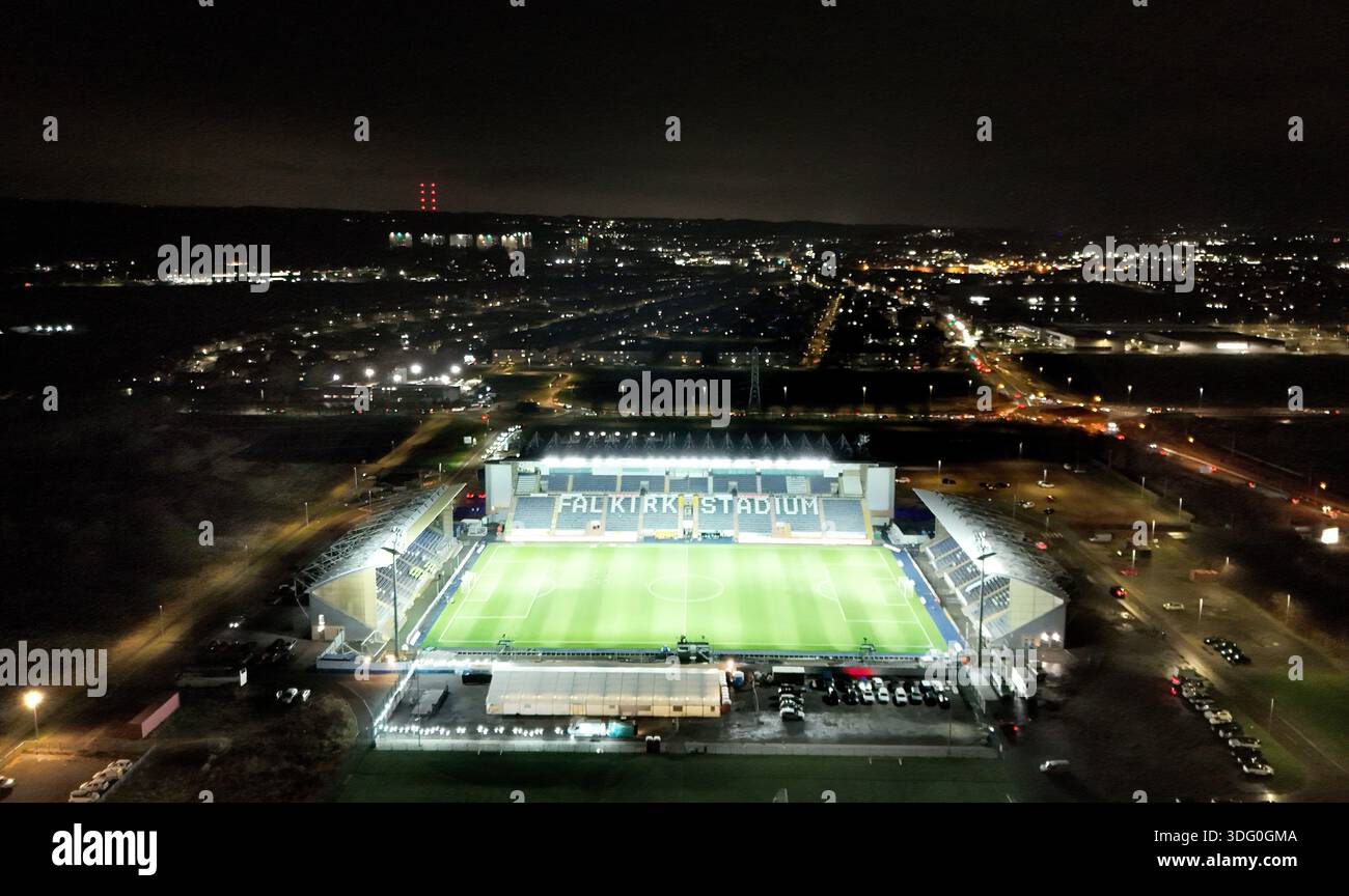 A general view of the Falkirk Stadium ahead of the William Hill ...