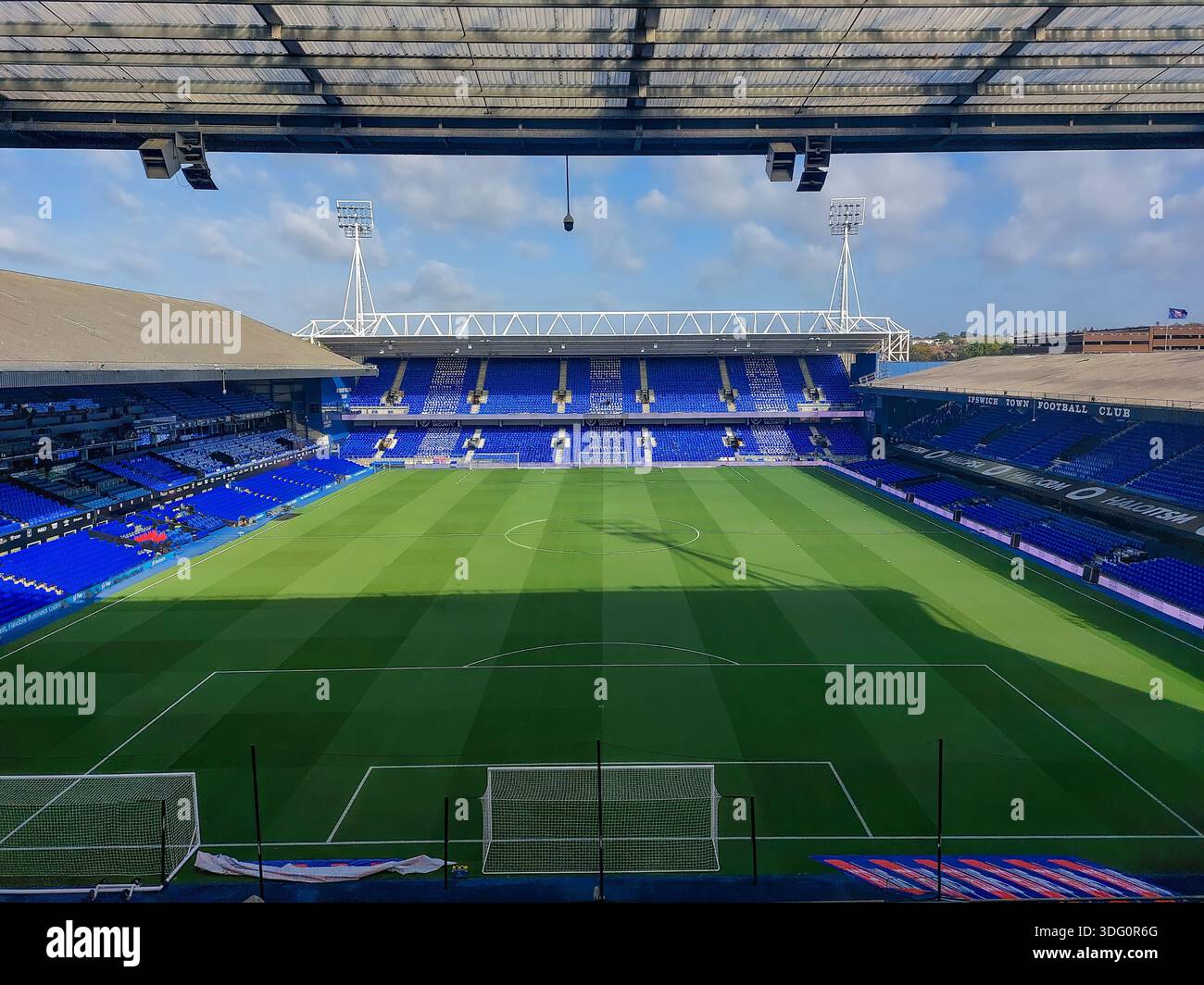 Portman Road is the home of Ipswich Town Football Club in Suffolk, UK - Stock Image