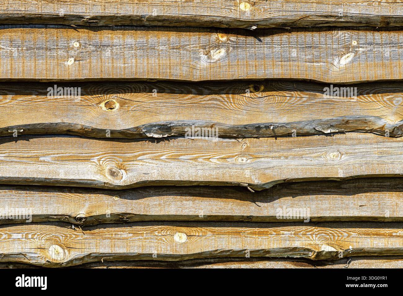 Wooden boards with natural patterns as background texture Stock Photo