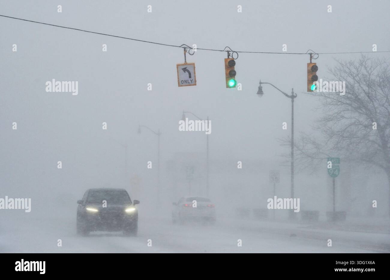 Blowing and drifting snow makes travel difficult Wednesday, Jan. 14 ...
