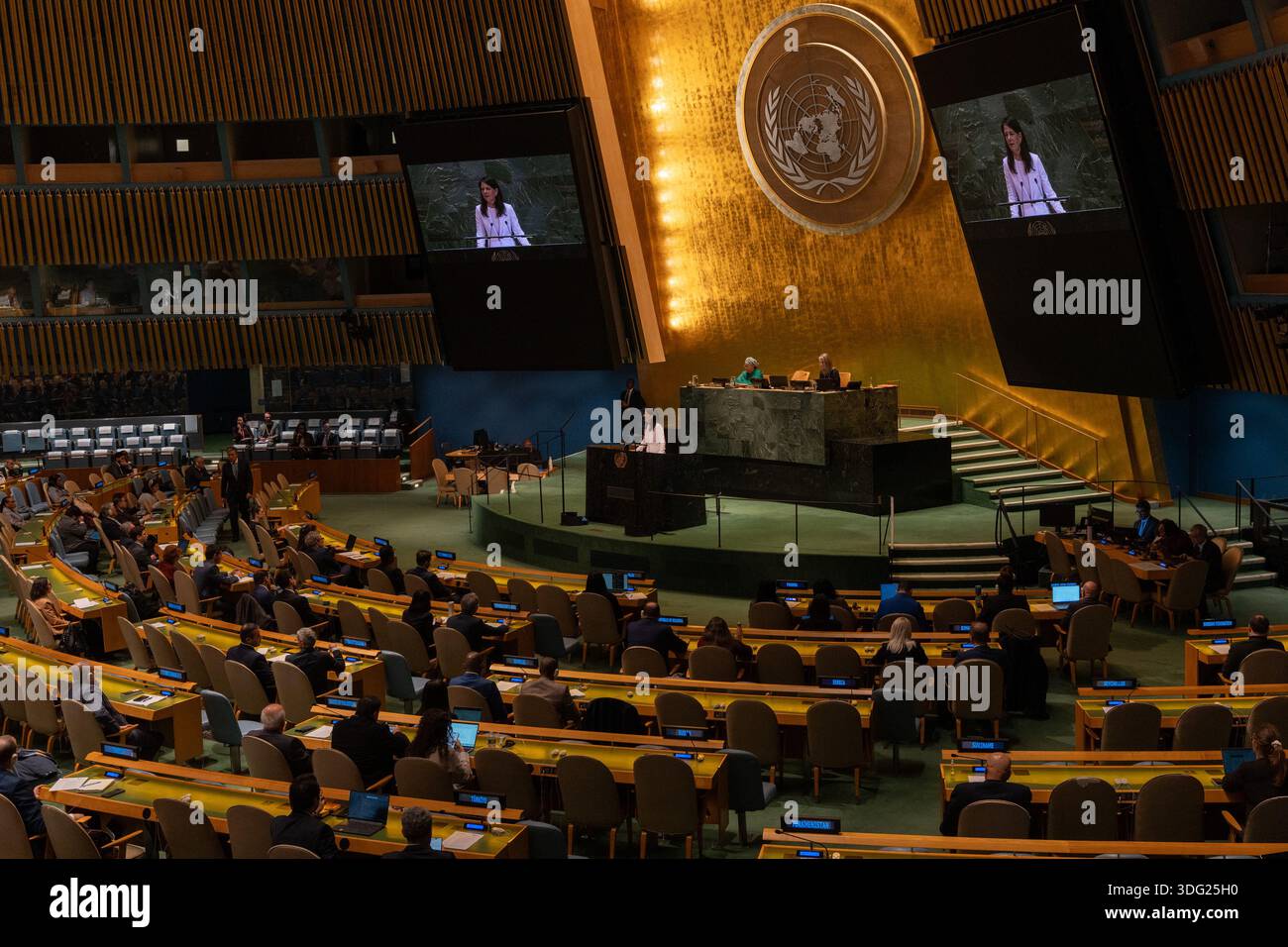 United Nations General Assembly meeting on President Annalena Baerbock ...
