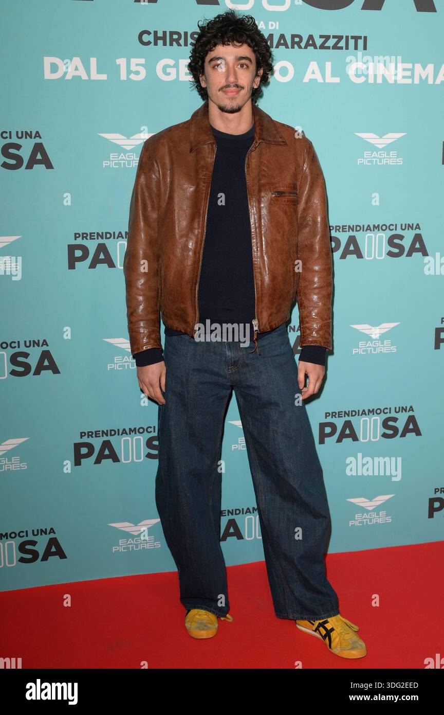 Gabriele Rollo attends the red carpet of movie Prendiamoci una pausa at ...