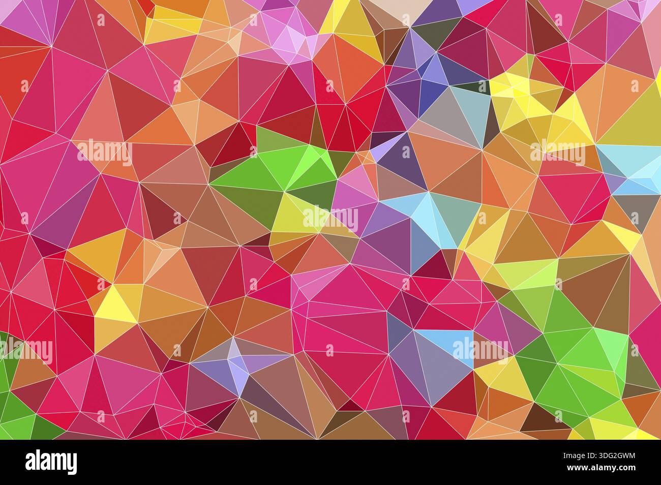 Bright colors background low poly technique illustration Stock Photo