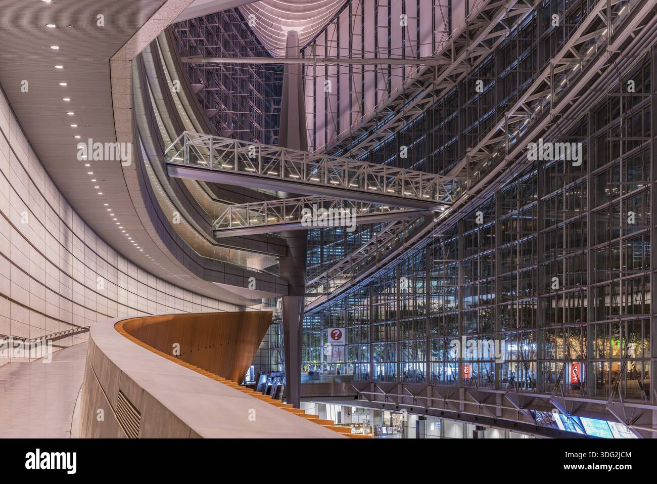Inside view of Tokyo International Forum built in 1996 by Uruguayan ...