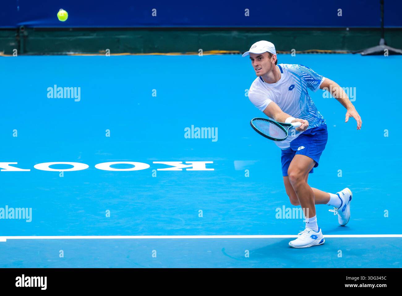 Tristan Schoolkate Of Australia Plays Matteo Berrettini Of Italy On Day Tristan Schoolkate Of Australia Plays Matteo Berrettini Of Italy On Day