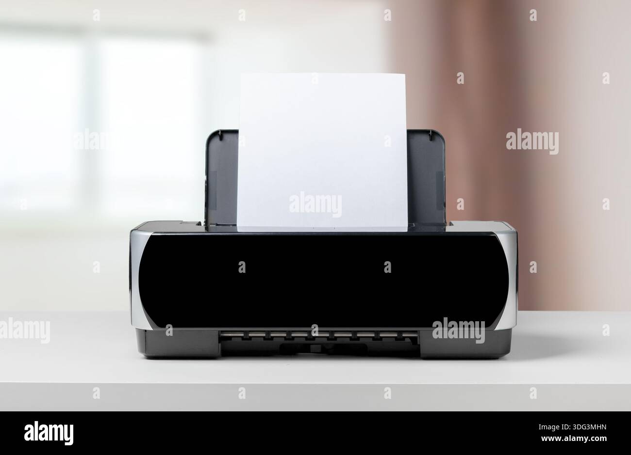 printer on the table Stock Photo