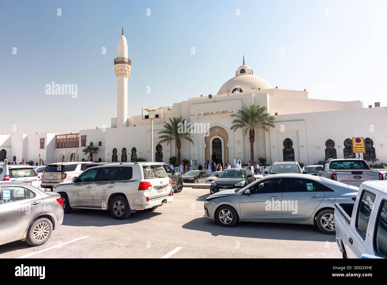 Great Mosque Riyadh Riyadh, Saudi Arabia - January 2, 2026: A white King Khalid Grand ...