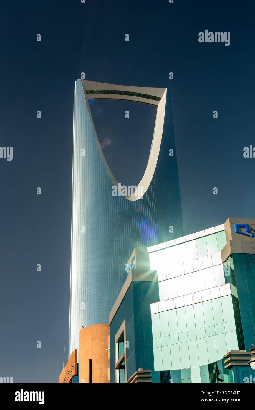Riyadh, Saudi Arabia - January 1, 2026: Iconic The Kingdom Centre in ...