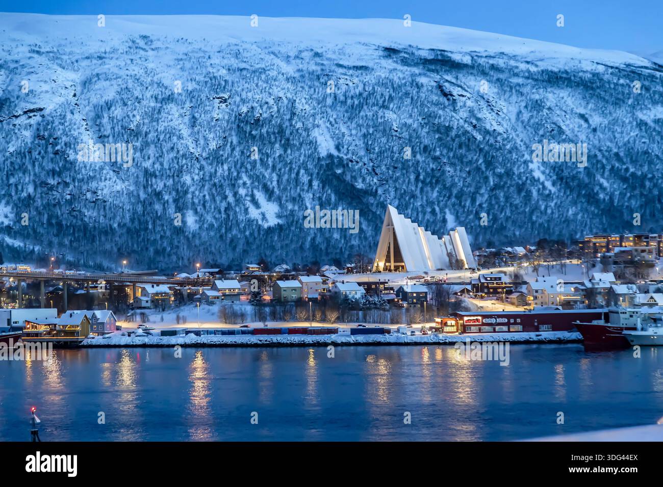Tromso,  Northern Noreway., Arctic Cathedral. Stock Photo