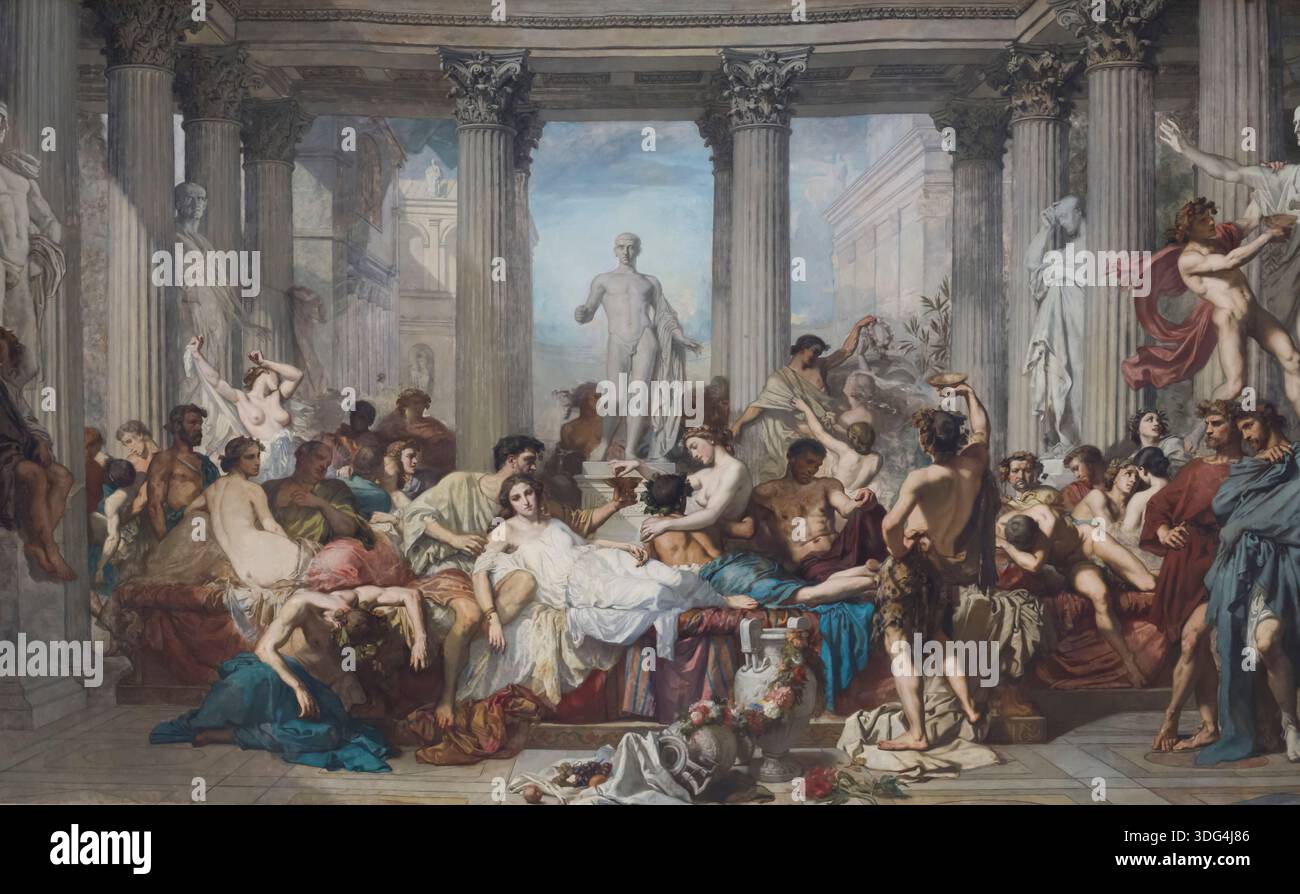 The romans of the decadence hi-res stock photography and images