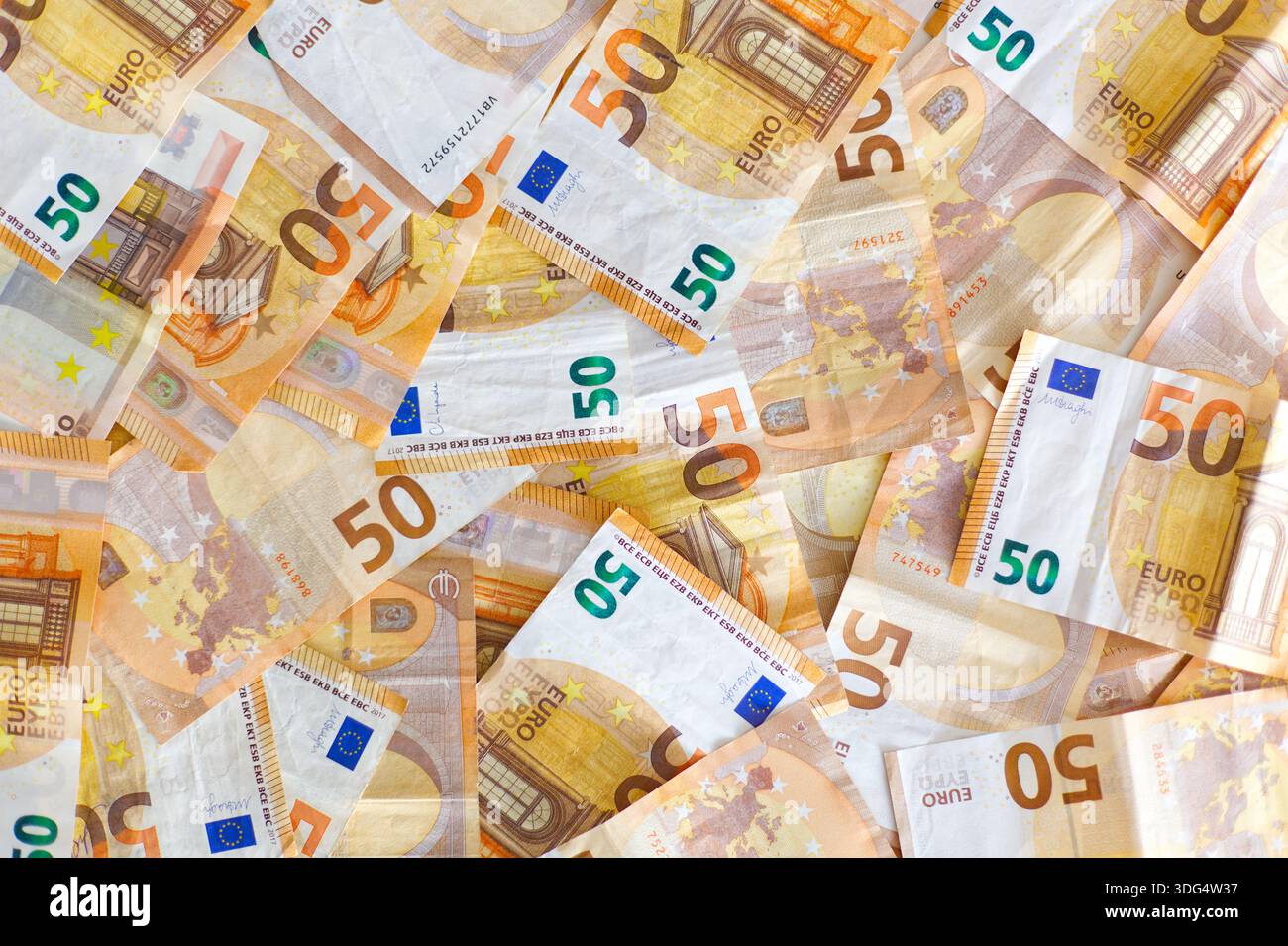 Euro notes pile hi-res stock photography and images - Alamy