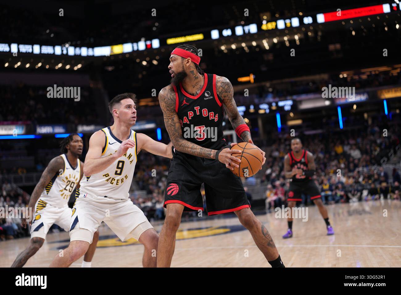 Toronto Raptors forward Brandon Ingram (3) in action as the Toronto ...