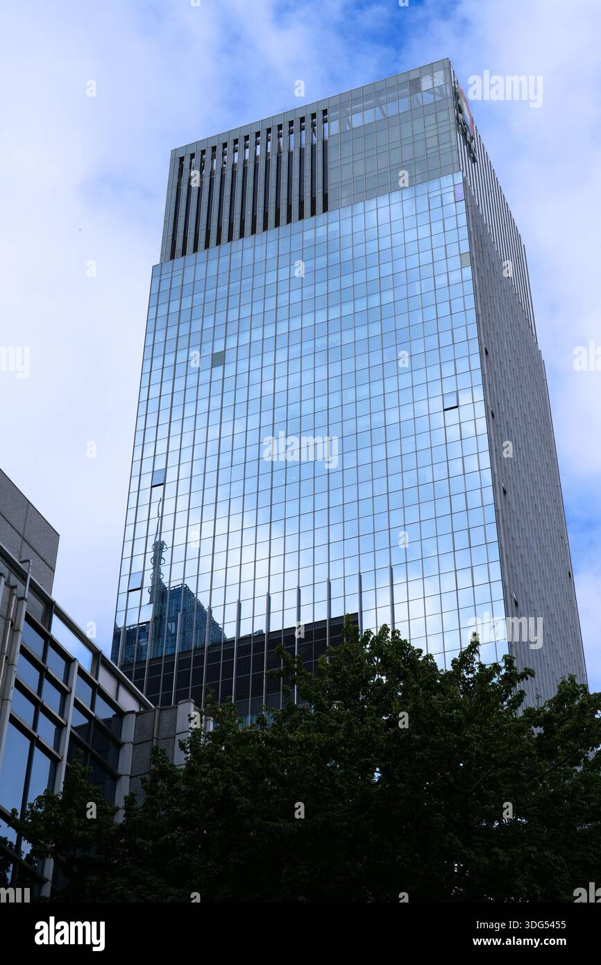 SHENZHEN, CHINA - NOVEMBER 6, 2025: China Tourism Group state-owned tourism company office building in Futian district of Shenzhen, China. Stock Photo