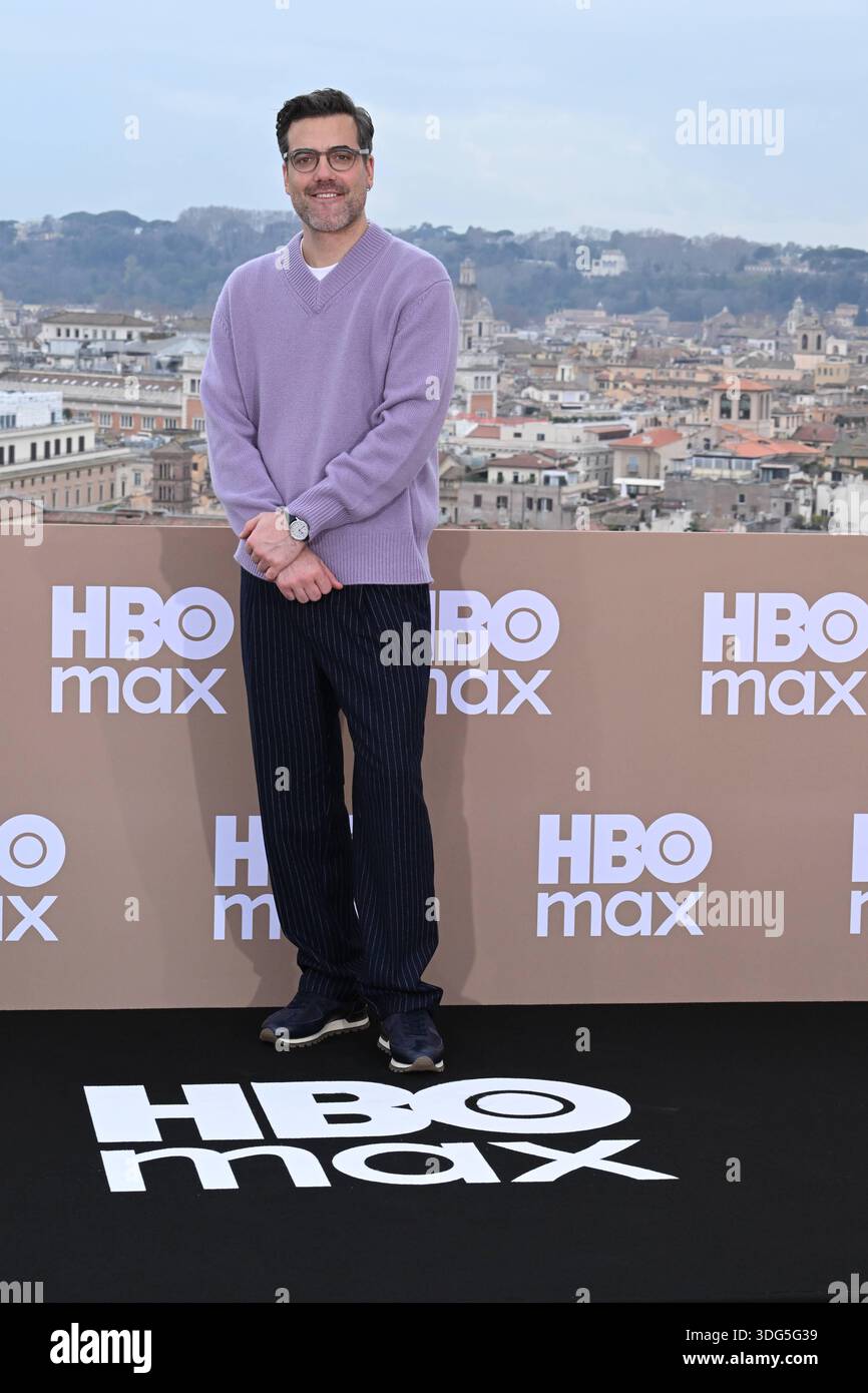 Max Rome Boston Rome: Hotel De La Ville. HBO Max Italia Photocall. Pictured: Daniel ...