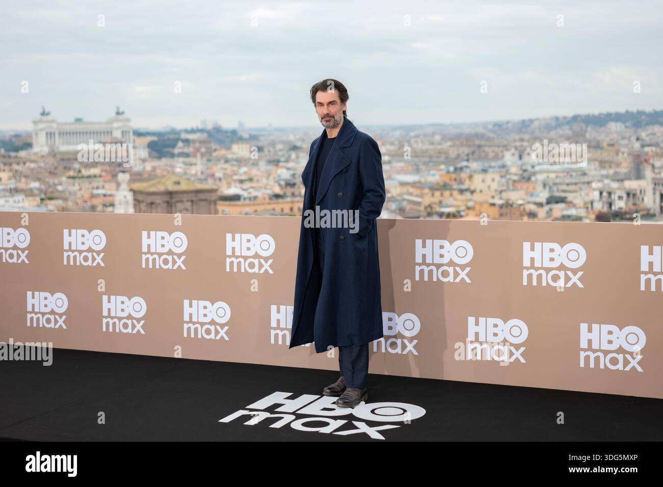 Fabrizio Gifuni attends the HBO Max Italy photocall at Hotel De La ...