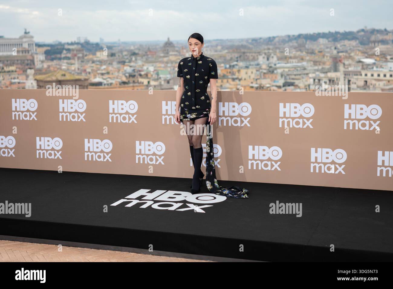 Maria Esposito attends the HBO Max Italy photocall at Hotel De La Ville ...