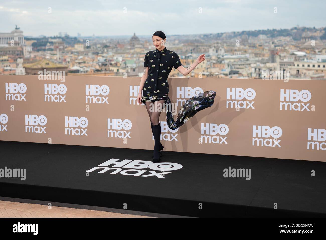 Maria Esposito attends the HBO Max Italy photocall at Hotel De La Ville ...