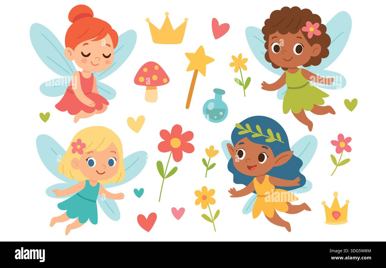 magical fairy wand imagination fantasy Stock Vector Image & Art 