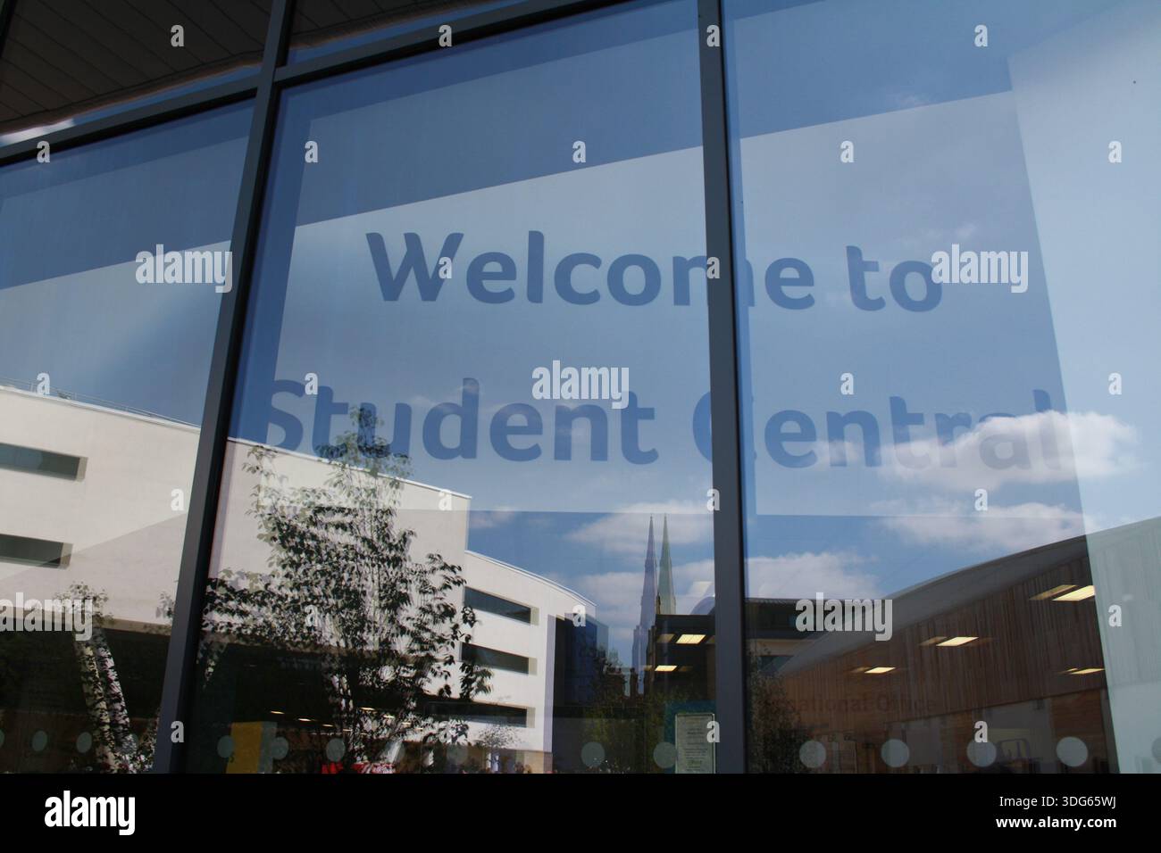 View of Student Central at the University of Huddersfield campus UK Stock Photo