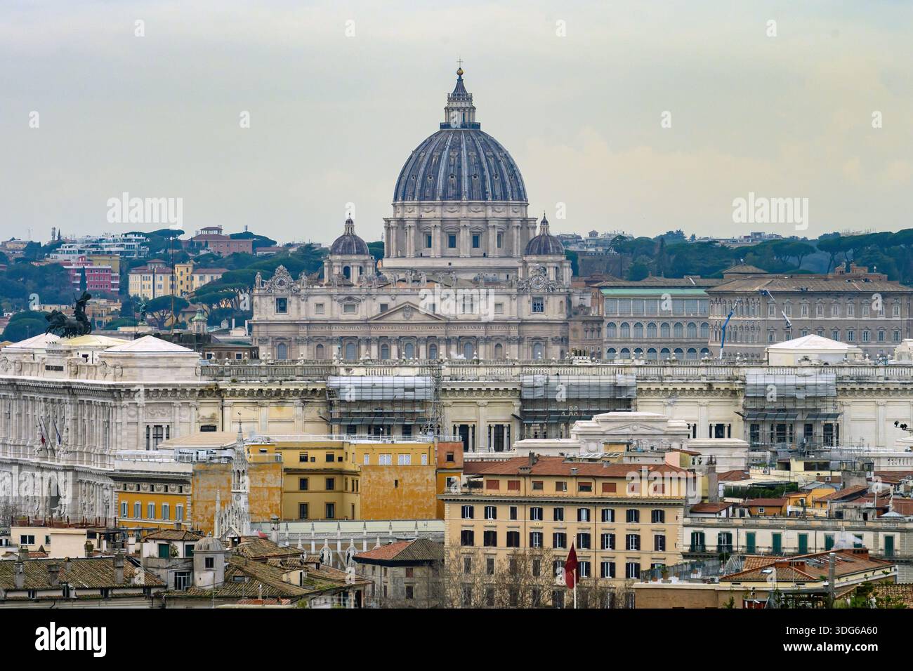 The St Peter's Basilica is seen during the HBO Max Italy photocall at ...