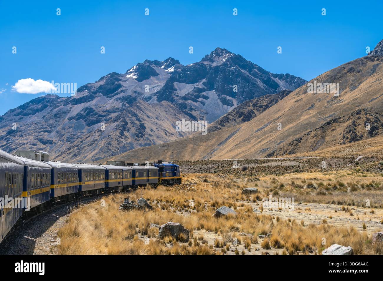 PeruRail Puno to Cusco Stock Photo