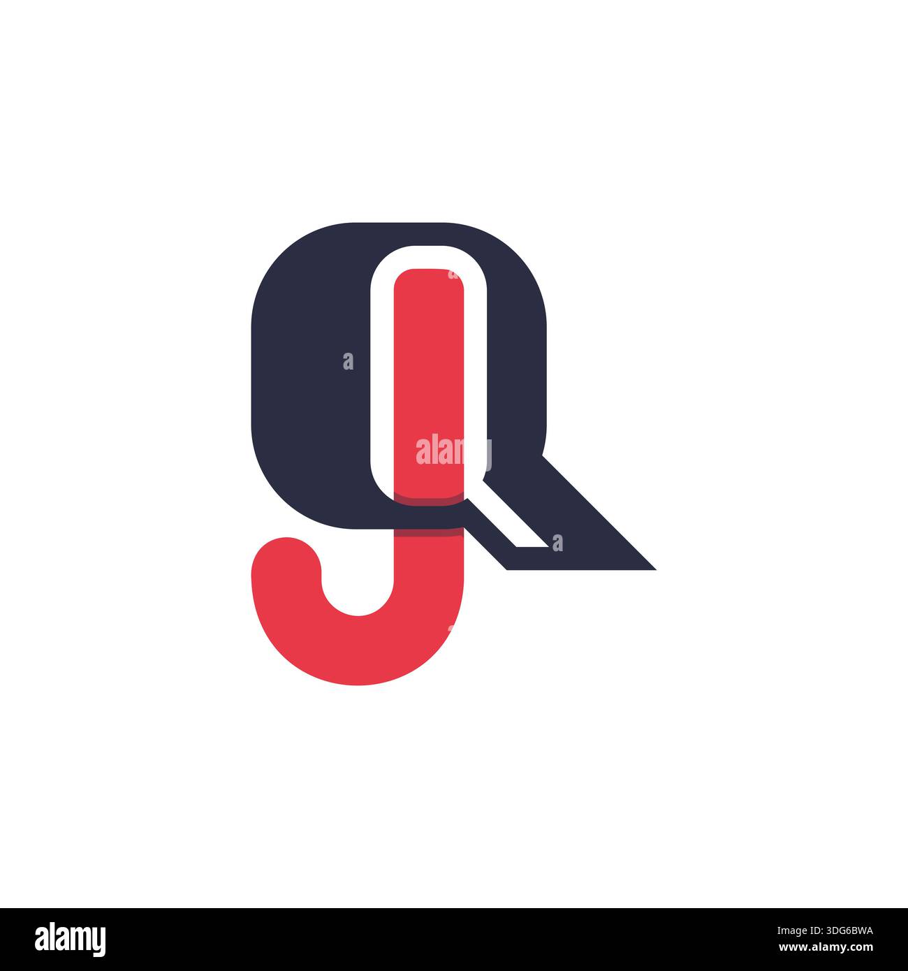 Versatile JQ QJ Monogram Logo for All Industries Stock Vector