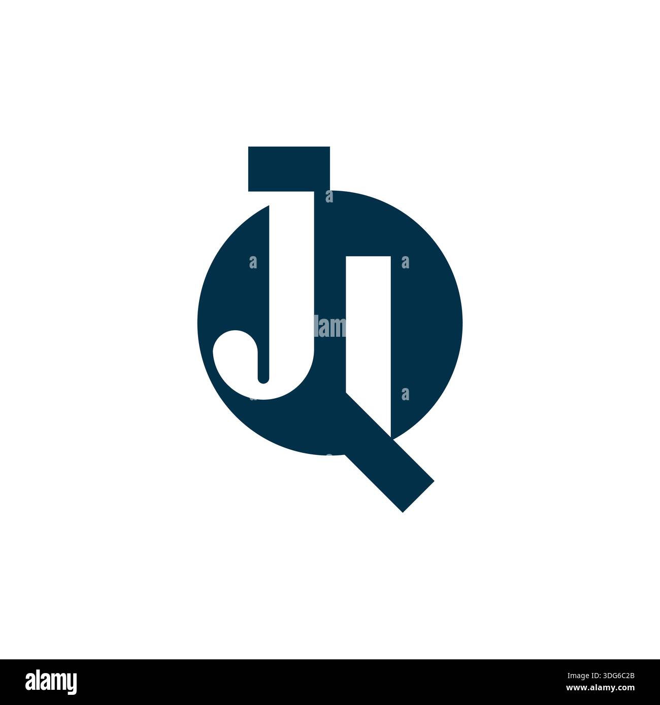Versatile JQ QJ Monogram Logo for All Industries Stock Vector
