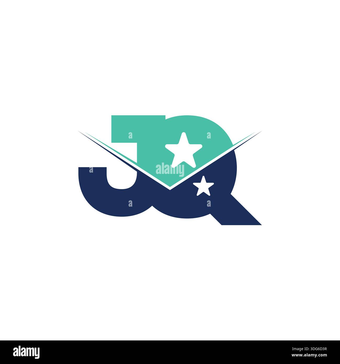 Versatile JQ QJ Monogram Logo for All Industries Stock Vector