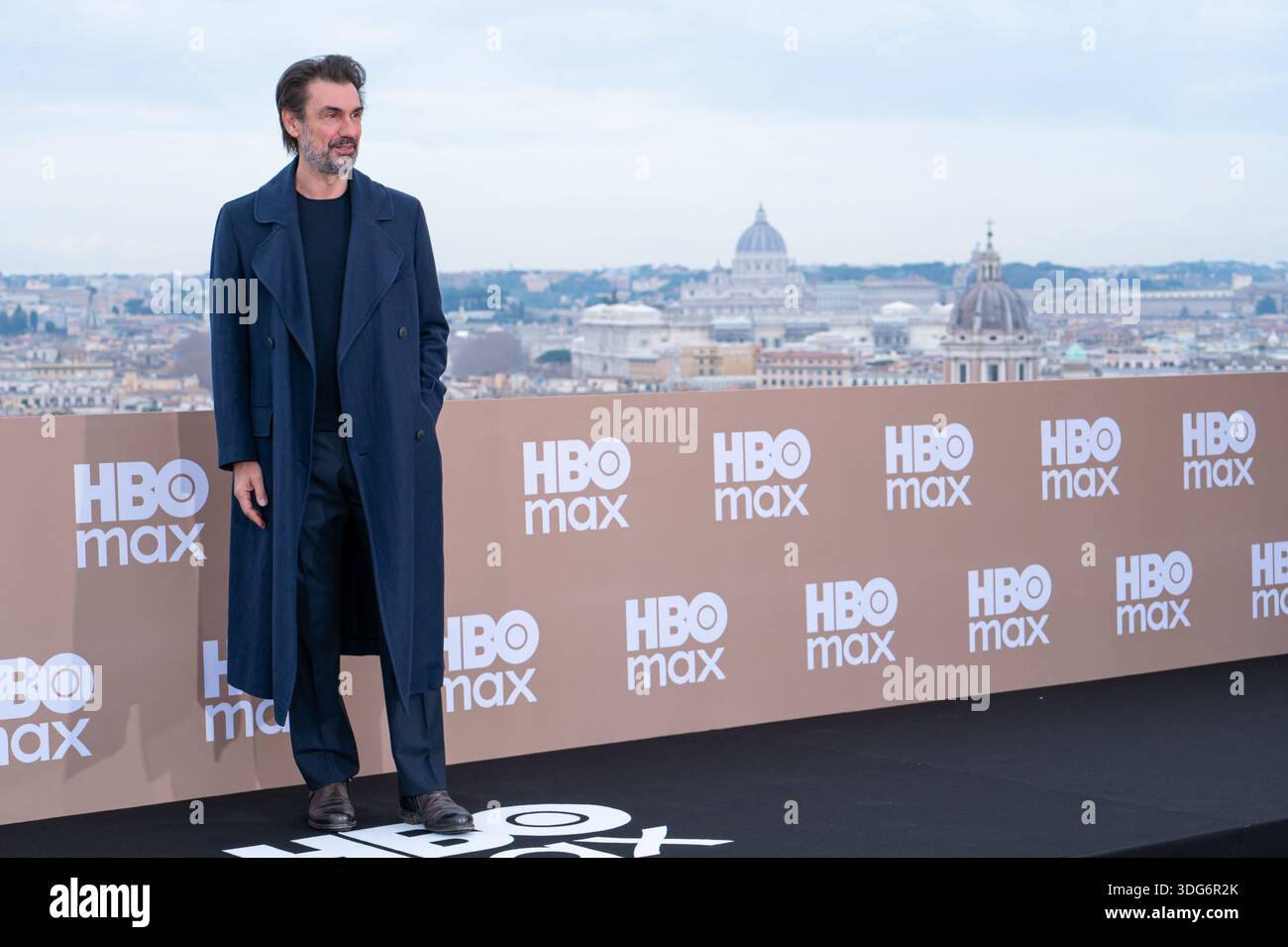 Fabrizio Gifuni attends the HBO Max Italy photocall at Hotel De La ...