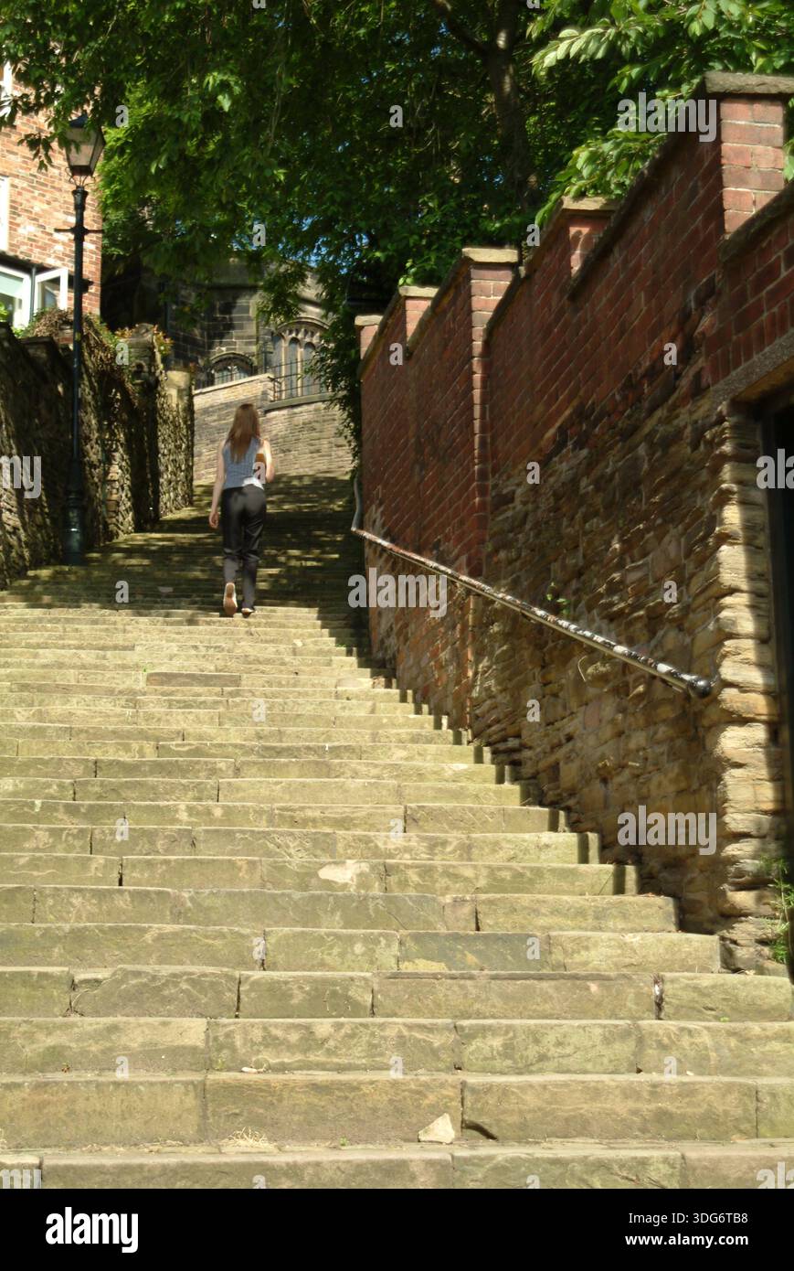 Macclesfield, 108 steps, behind St. Michael's Church, a winding ...