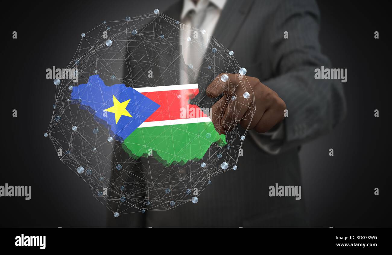 Network map sudan country hi-res stock photography and images - Alamy