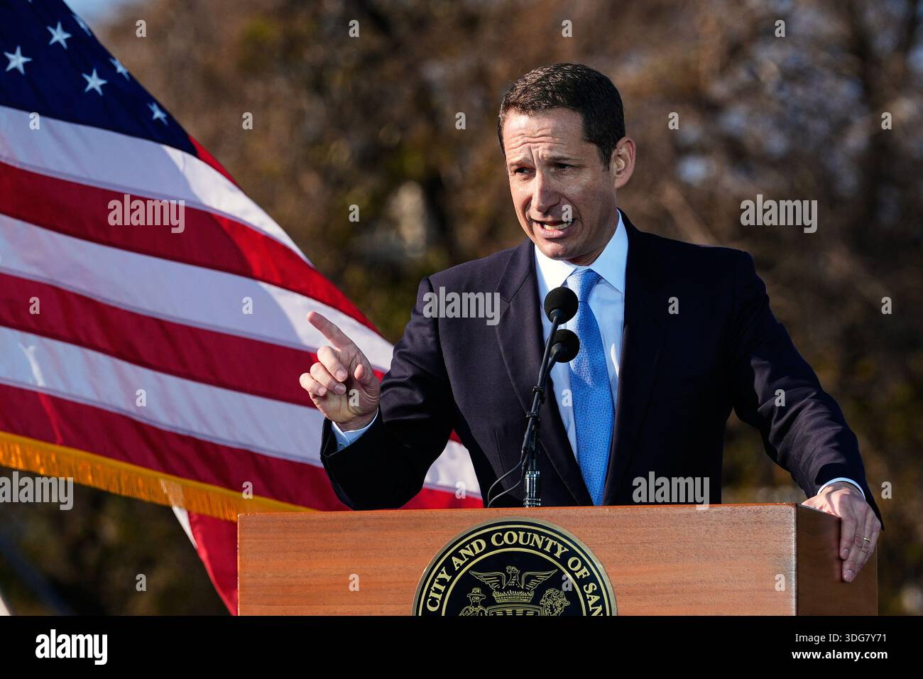 San Francisco Mayor Daniel Lurie delivers his State of the City Address ...