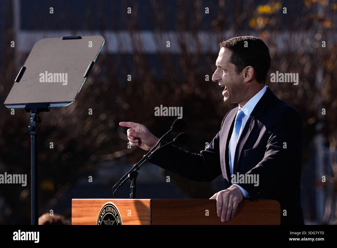 San Francisco Mayor Daniel Lurie delivers his State of the City Address ...