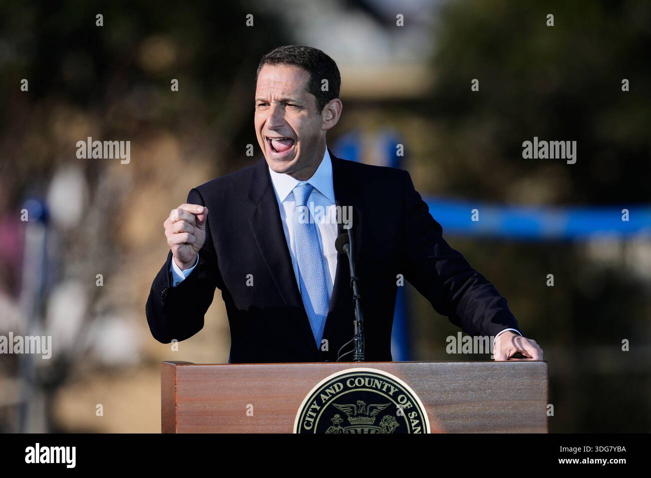San Francisco Mayor Daniel Lurie delivers his State of the City Address ...
